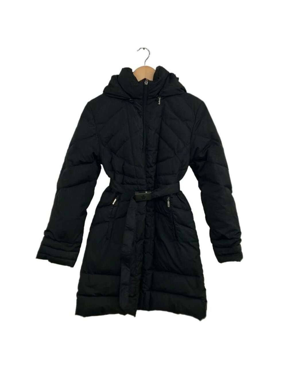 Moncler Down Coat XS Montana Black Belt 0